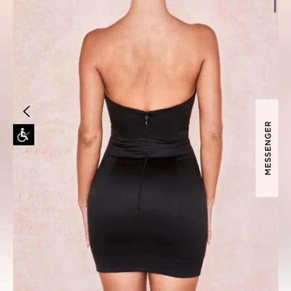 COPY - House of CB Chouchou Black Dress - Picture 4 of 6